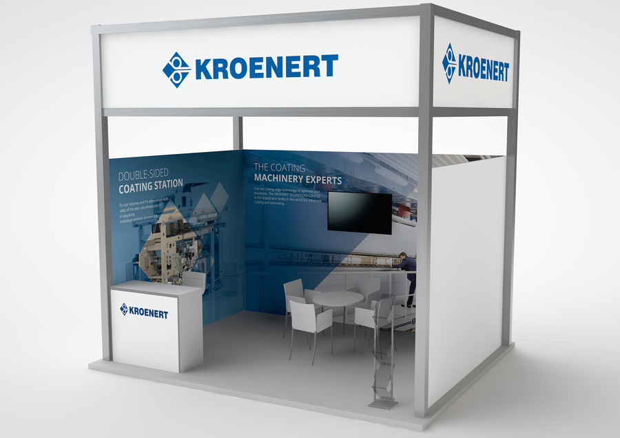 Messestand Kroenert Beschichtungsmaschinen