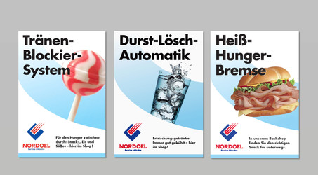 Plakatkampagne für Tankstellen