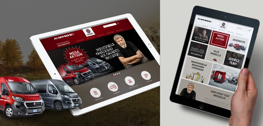 Neues Website-Design für Karabag