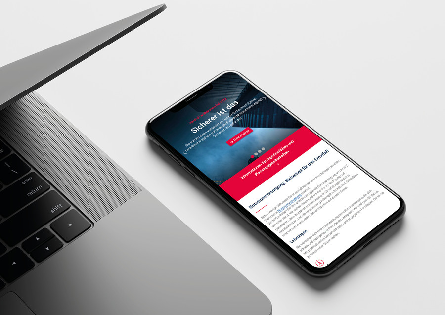 Website für NTC Notstromtechnik