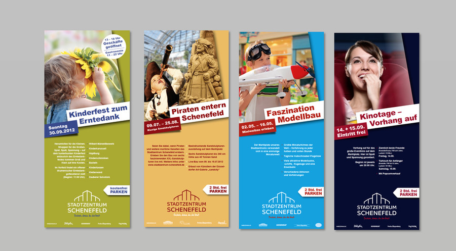 Anzeigenbeispiele für das Stadtzentrum Schenefeld