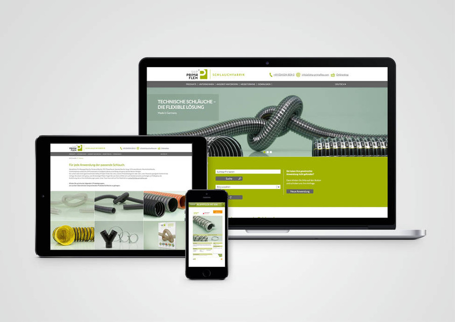 Website für SHP Primaflex