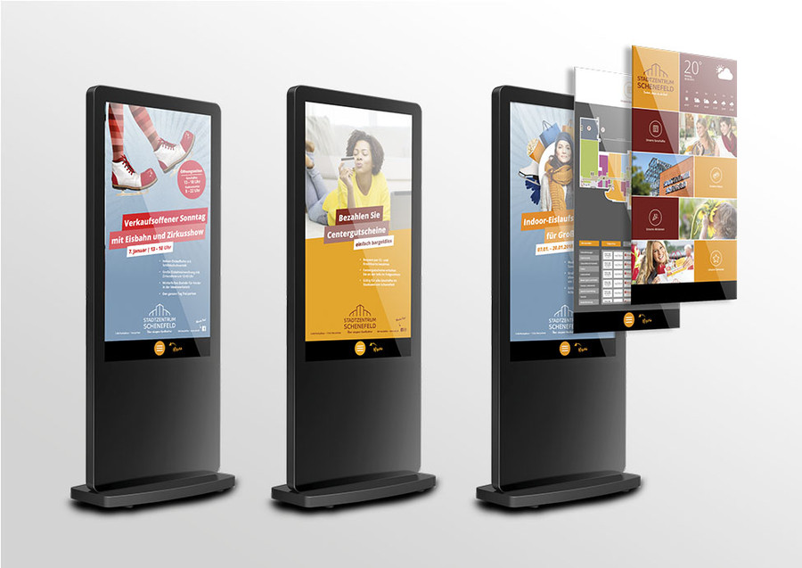 Digital Signage für das Stadtzentrum Schenefeld