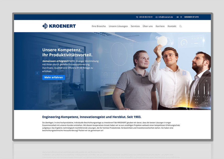 Website für Kroenert