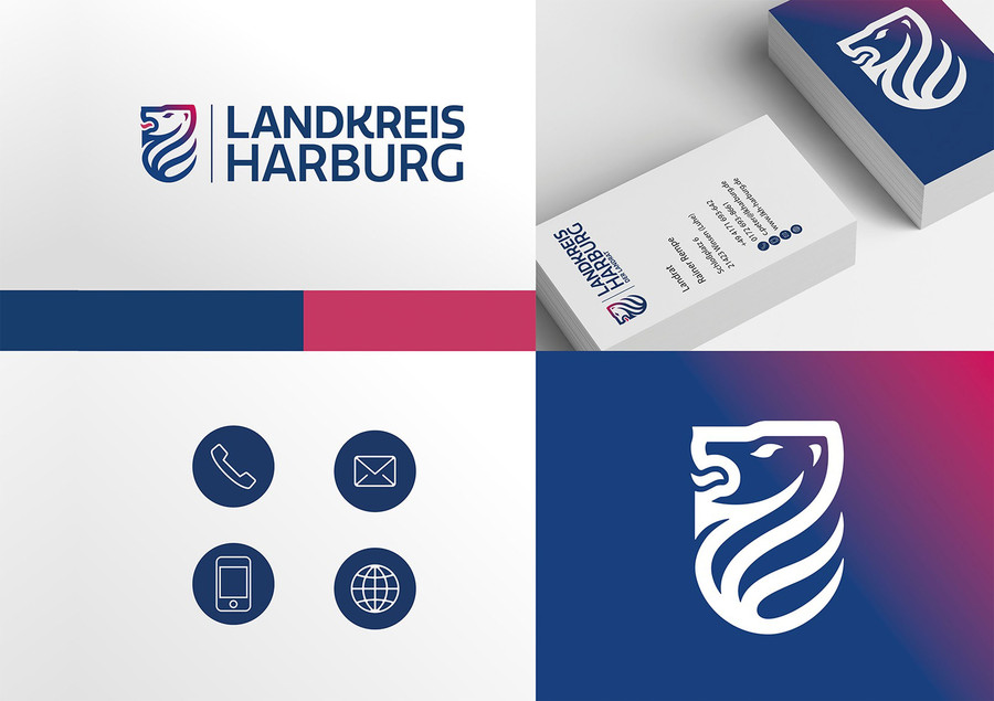 Corporate Design-Beispiel Landkreis Harburg