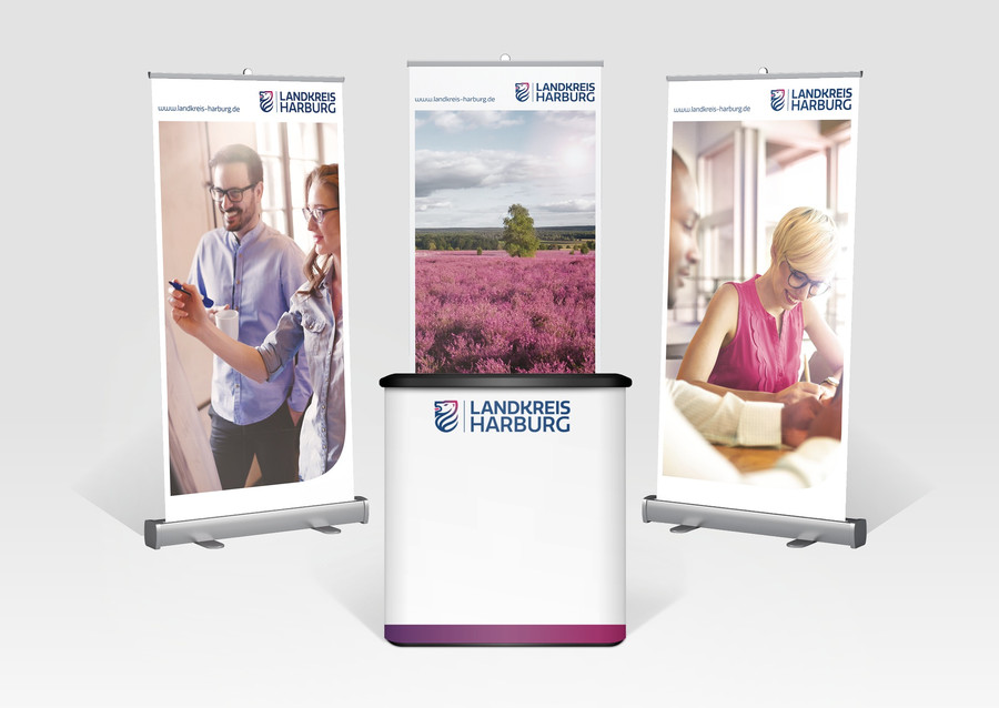 HR Messestand für den Landkreis Harburg