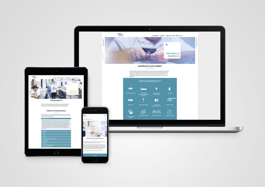 Website für Jung Dental