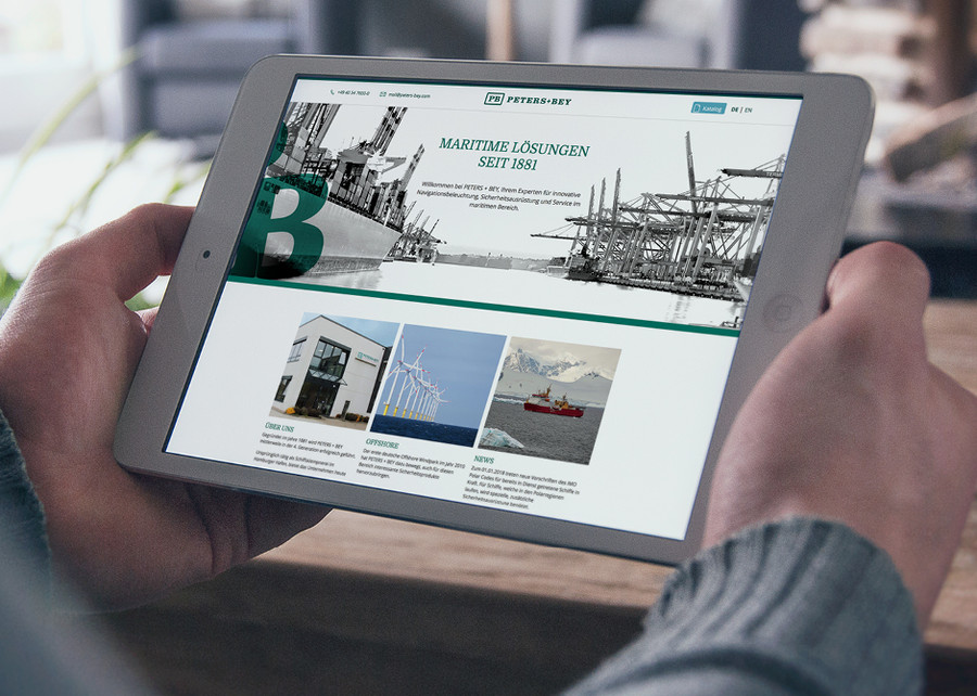 Websiterelaunch für Peters + Bey