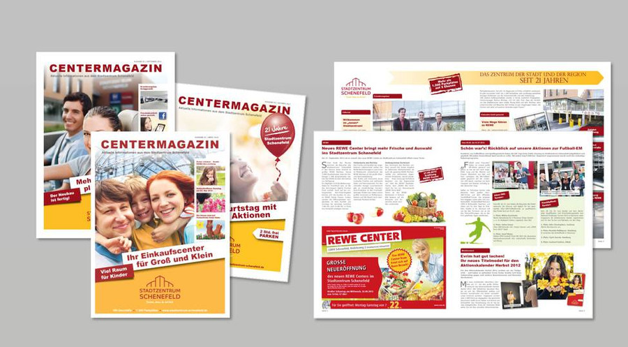 Kundenmagazin füp das Stadtzentrum Schenefeld