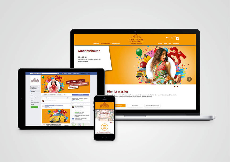 Website für das Stadtzentrum Schenefeld