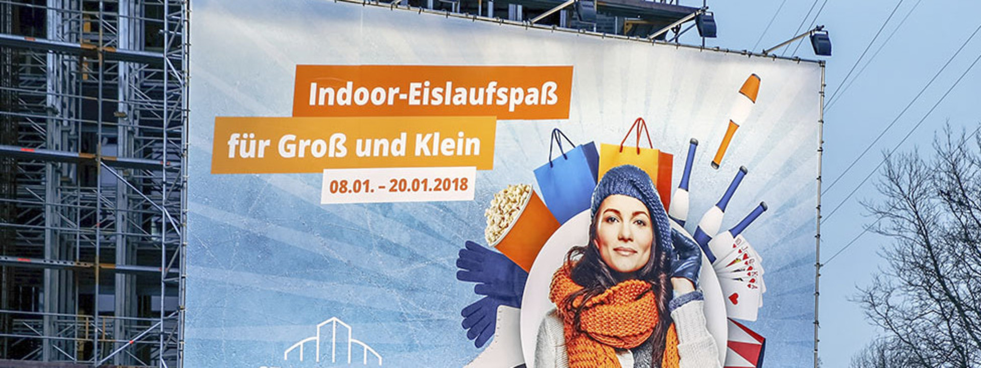 Werbeplakat für das Stadtzentrum Schenefeld