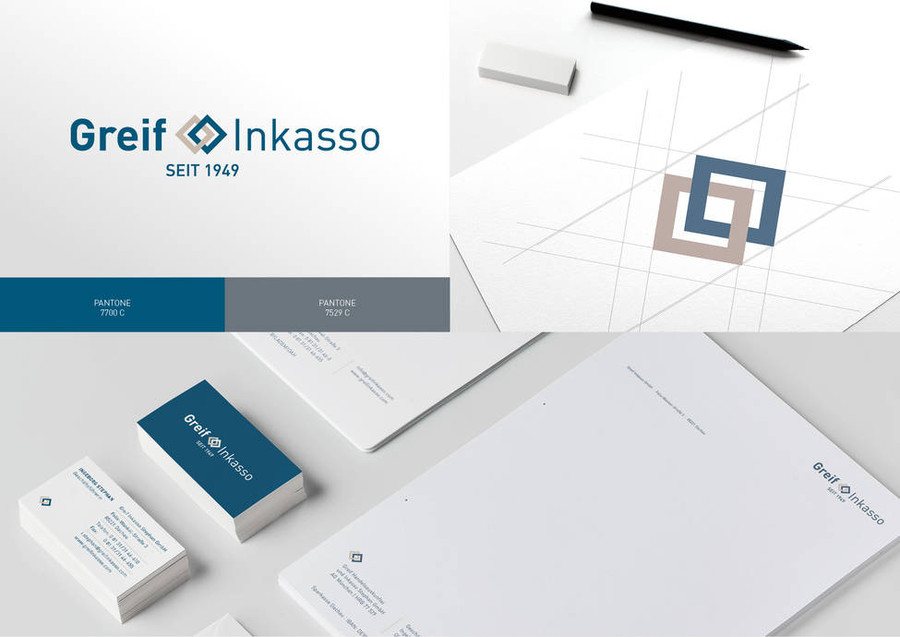 Corporate Design-Beispiel Greif Inkasso