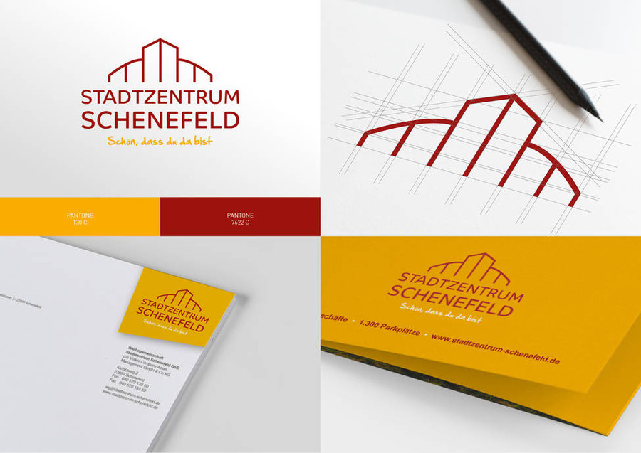 Corporate Design-Beispiel Stadtzentrum Schenefeld